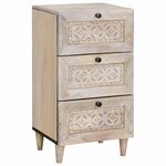 vidaXL Buffet avec tiroir Blanc 33 5 x 40 x 75 cm