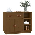 vidaXL Buffet Marron miel 98 5x40x75 cm Bois massif de pin