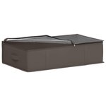 vidaXL Boîte de rangement avec fenêtre transparente 6 Pièces Gris