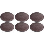 Set de 6 galettes de chaises en velours 34 cm