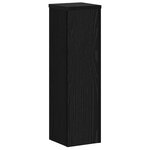 vidaXL Supports de plante 2 Pièces Chêne noir 17x17x60 cm Bois d'ingénierie