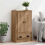 vidaXL Haut Armoire avec tiroir Chêne artisanal 60 x 35 5 x 103 5 cm