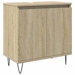 vidaXL Ensemble de meubles de salle de bain 3 Pièces chêne sonoma