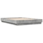 vidaXL Cadre de lit sans matelas gris béton 120x190 cm