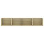 vidaXL Étagère murale à CD Chêne sonoma 100x18x18 cm Bois d'ingénierie