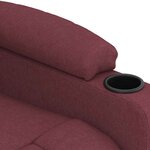 vidaXL Fauteuil de massage Rouge bordeaux Tissu