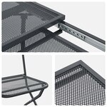 vidaXL Ensemble de salle à manger pour jardin 9 Pièces Anthracite