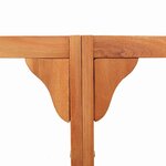 vidaXL Banc d'Arbre Marron 160 x 160 x 45cm Bois massif d'Eucalyptus