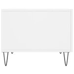 vidaXL Table basse blanc 50x50x40 cm bois d'ingénierie