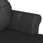 vidaXL Banc Chesterfield Noir 120 5 x 65 x 75 cm Cuir synthétique