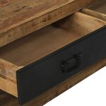 vidaXL Portant à Vêtements avec tiroir Marron Bois de manguier massif