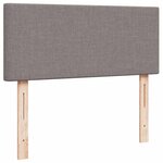 vidaXL Cadre de lit ottoman avec matelas taupe 120x200 cm tissu