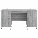 vidaXL Bureau Sonoma gris 142 5 x 50 x 75 cm Bois d'ingénierie