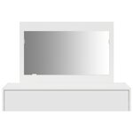 vidaXL Table de maquillage murale blanche 100x40x70 cm