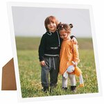 vidaXL Collage de cadres photo 10 Pièces de table Blanc 20x20 cm MDF