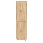 vidaXL Buffet haut Chêne sonoma 34 5x34x180 cm Bois d'ingénierie