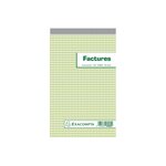 Manifold Factures 22x13 5cm Collé En Tête 50 Feuillets Dupli Autocopiants - X 10 - Exacompta