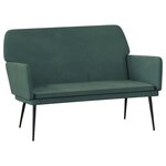 Banc banquette 108 x 79 x 79 cm velours vert foncé 02_0010568
