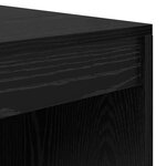 vidaXL Bureau chêne noir 80x50x76 cm en bois d'ingénierie