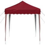 vidaXL Tente de fête pop-up 195 x 195 x 245 cm Bordeaux Tissu Oxford