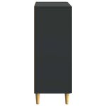vidaXL Buffet avec tiroir Noir 66 x 34 5 x 90 cm Bois d'ingénierie