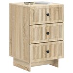 vidaXL Cabinet de chevet avec tiroir Chêne Sonoma 43 x 41 x 66 5 cm