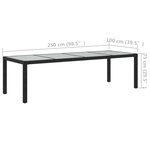 vidaXL Salon d'extérieur 9 Pièces avec coussins Résine tressée Noir