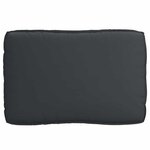 vidaXL Coussin pour assise de palette Noir 120 x 80 x 12 cm