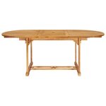 vidaXL Ensemble à manger de jardin 7 Pièces Bois de teck massif