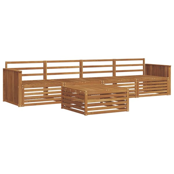 vidaXL Ensemble de canapés d'extérieur 5 pc Naturel
