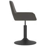 vidaXL Tabouret de bar Gris foncé Velours