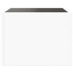 vidaXL Table basse avec LED infini blanc 40x40x30 cm