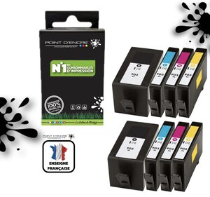 903XL - 2 X Pack de 4 Cartouches D'encre Noir/Cyan/Magenta/ Jaune - Grande capacité