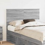 vidaXL Tête de lit Gris Sonoma 135 cm Bois d'ingénierie