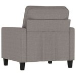 vidaXL Fauteuil Taupe 60 cm Tissu