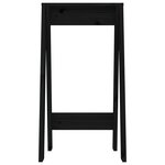 vidaXL Tabourets lot de 2 noir 40x40x75 cm bois massif de pin