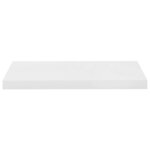 vidaXL Étagère murale flottante 4 Pièces Blanc brillant 60x23 5x3 8cm MDF