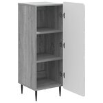 vidaXL Buffet Sonoma gris 34 5 x 33 x 92 cm Bois d'ingénierie