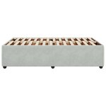 vidaXL Cadre de lit sans matelas gris clair 120x190 cm velours