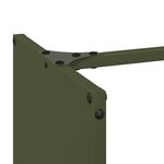 vidaXL Portant de bois chauffage vert olive 40x30x80 cm