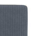 vidaXL Chaises à manger lot de 6 gris foncé velours