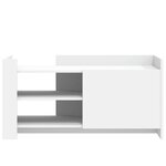 vidaXL Table basse blanc 100x50x50 cm bois d'ingénierie