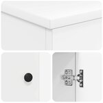 vidaXL Meuble de salle de bain avec évier Blanc 54 x 35 x 83 cm