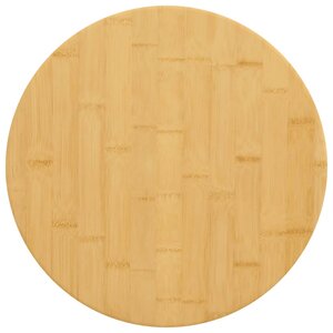 vidaXL Dessus de table Ø50x1 5 cm bambou