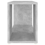 vidaXL Meuble TV Gris béton 60x24x32 cm Bois d'ingénierie
