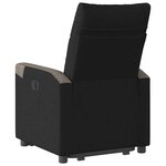 vidaXL Fauteuil inclinable électrique noir tissu