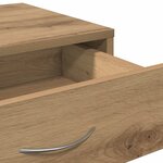 vidaXL Armoire roulante chêne artisanal 46x36x59 cm bois d'ingénierie
