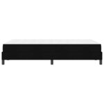 vidaXL Lit à ressorts avec matelas Noir 120 x 190 cm tissu