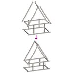 vidaXL Portant de bois chauffage vert olive 50x25x60 cm