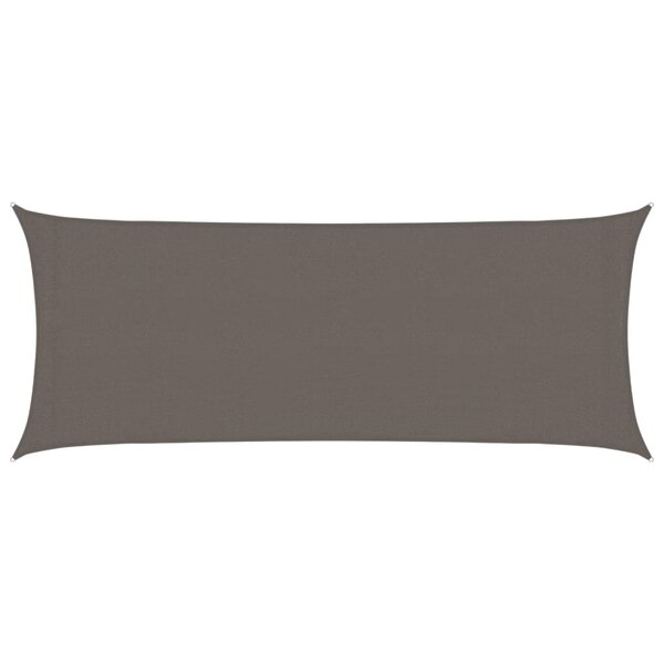 vidaXL Voile d'ombrage 160 g/m² Anthracite 2x5 m PEHD